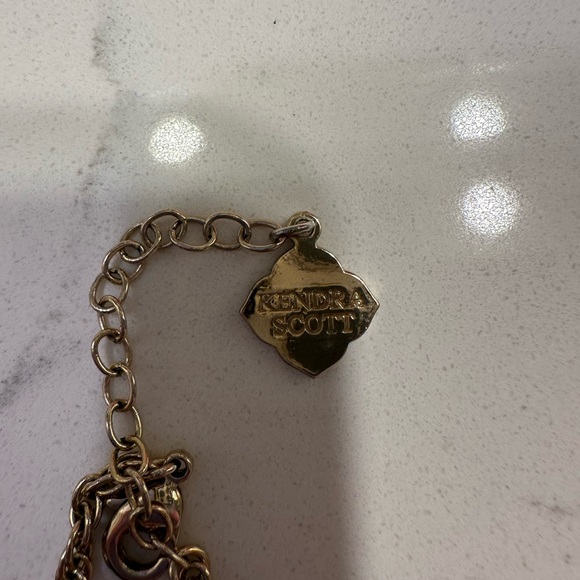 Kendra Scott Rayne Long Necklace in Burnt Orange Sparkle - Picture 3 of 3